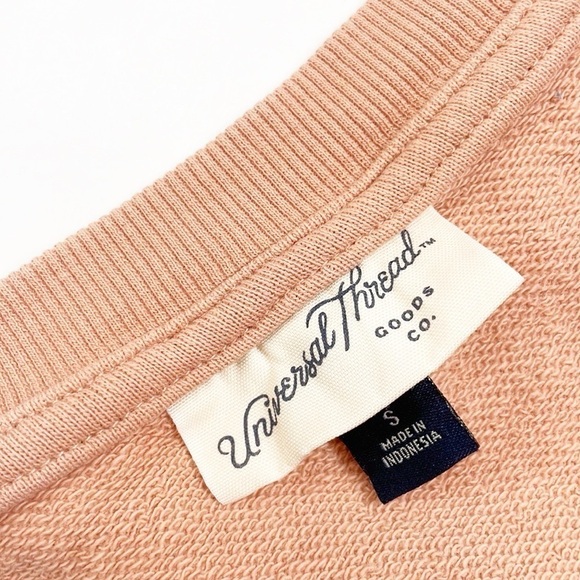 Universal Thread blush pink v-neck puff sleeve sweater - Picture 3 of 4